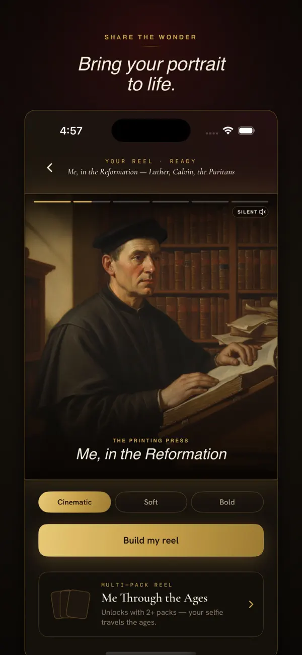 Saving a HolyShot portrait to use as a Christian profile picture